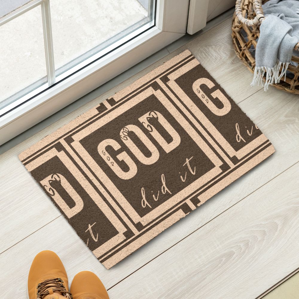 GOD DID IT C3 doormat