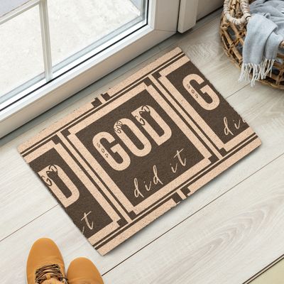 GOD DID IT C3 doormat