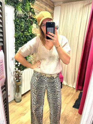 Le jean wide leg leo