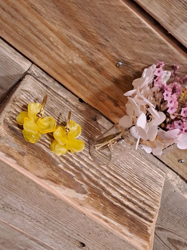 La créole double fleurs jaune 🌸