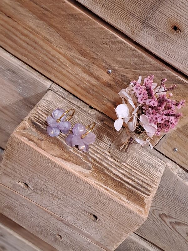 La créole double fleurs parme🌸