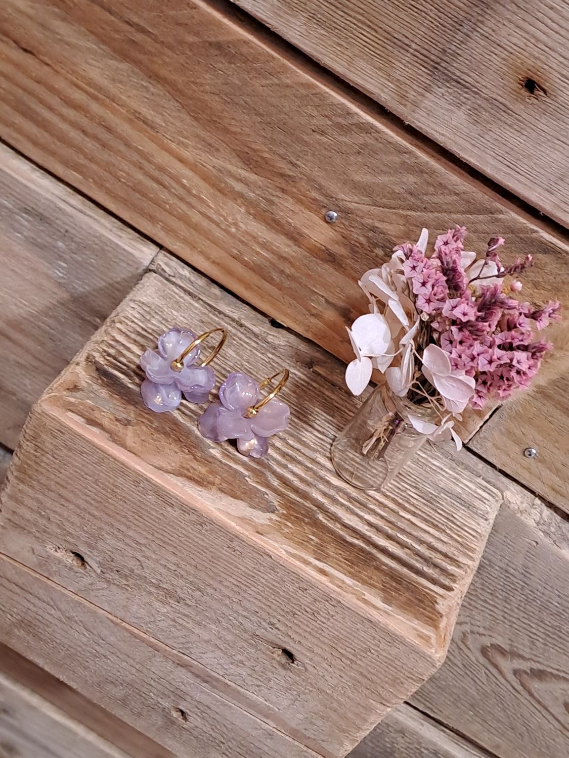 La créole double fleurs parme🌸