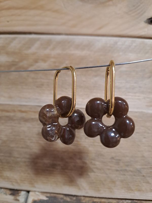 Les boucles pâquerettes marron
