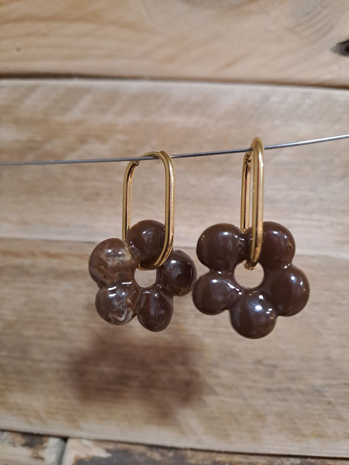 Les boucles pâquerettes marron