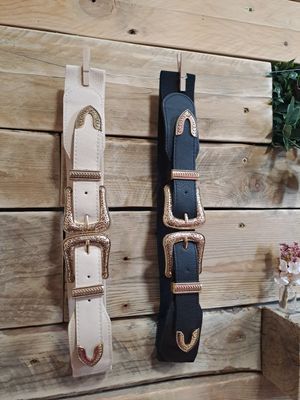 Ceinture élastique double boucles