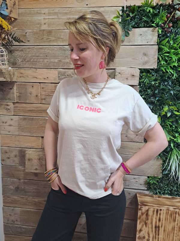 Le tee shirt iconic beige