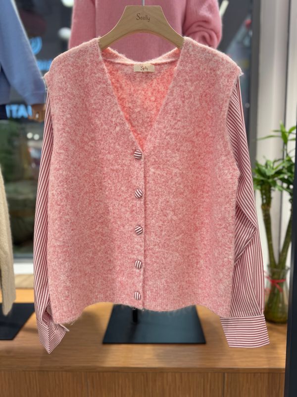 Gilet chemise intégrée
