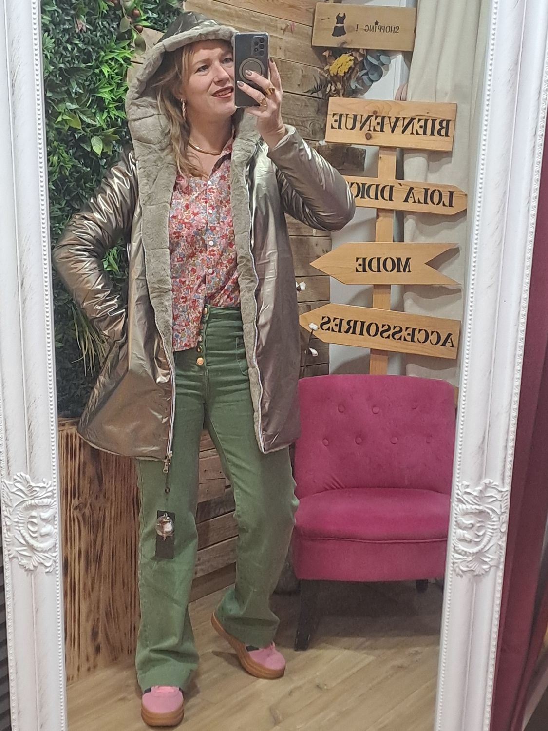 Le manteau fourré réversible