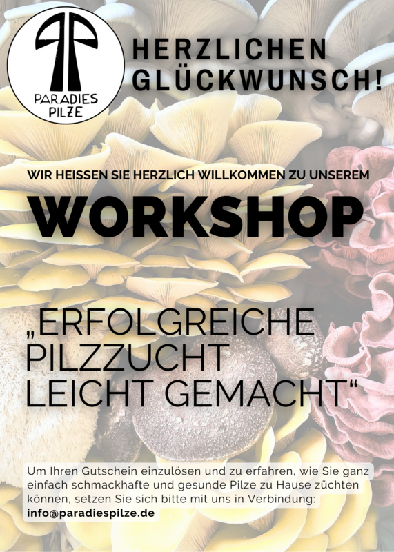 Workshop "Erfolgreiche Pilzzucht leicht gemacht."