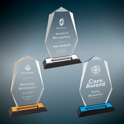 Acrylic Awards - Arrow and Octagon