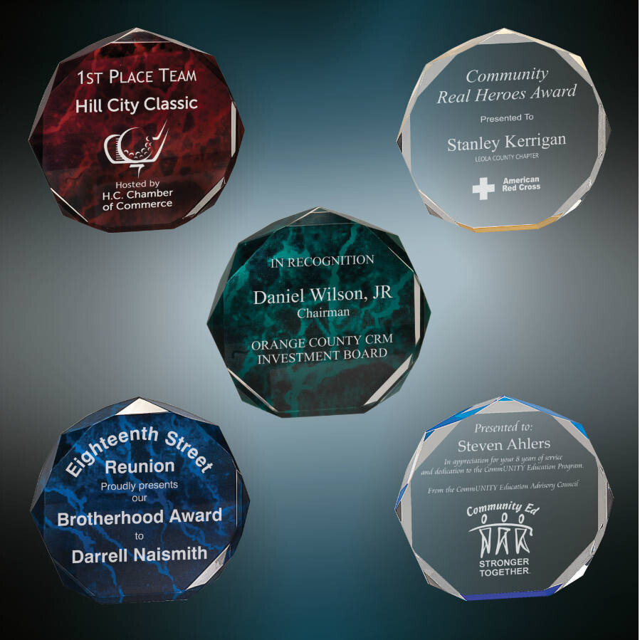 Acrylic Awards - Octagon