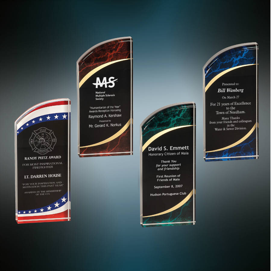 Acrylic Awards - Rounded Marble