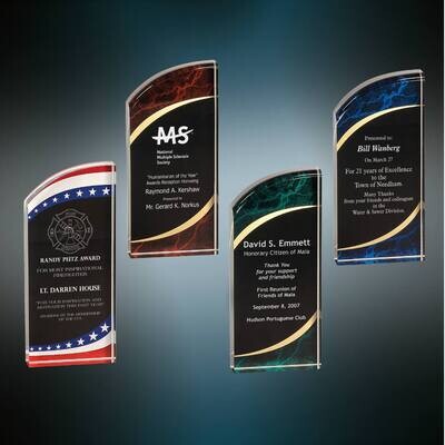 Acrylic Awards - Rounded Marble