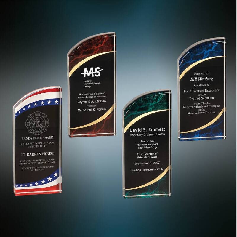 Acrylic Awards - Rounded Marble