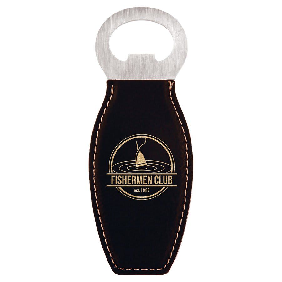 Magnetic Leatherette Bottle Openers