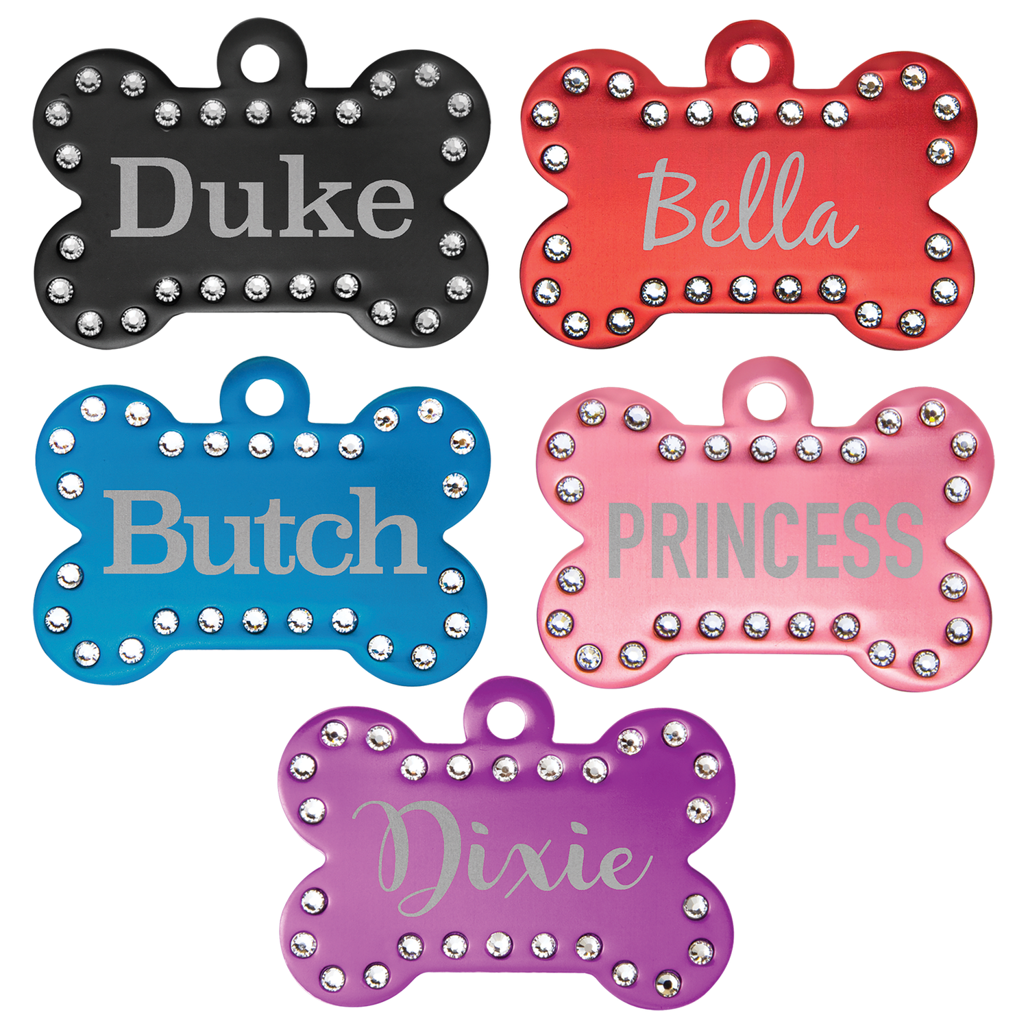 Pet Tags in Anodized Aluminum