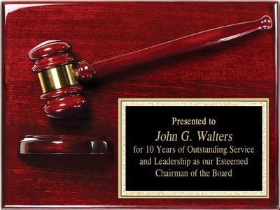 Gavel Plaques