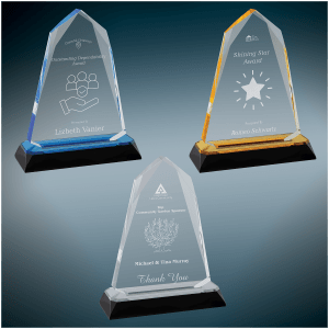 Acrylic Awards - Diamond Peak and Diamond Halo