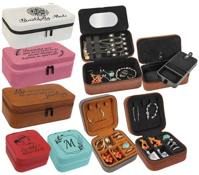 Leatherette Travel Jewelry Boxes