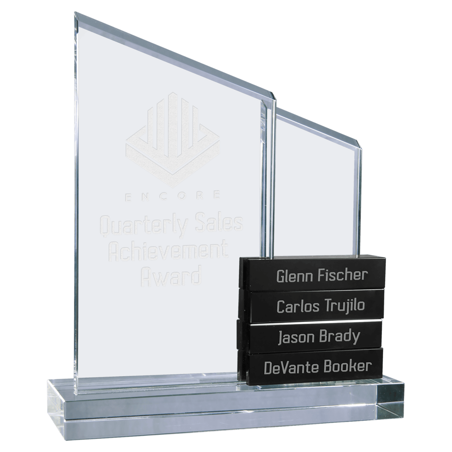 Crystal Perpetual Awards with Adding Blocks