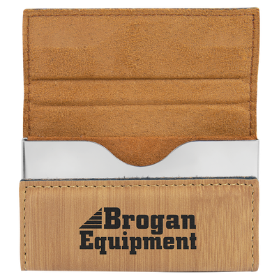 Leatherette Hard Shell Business Card Case