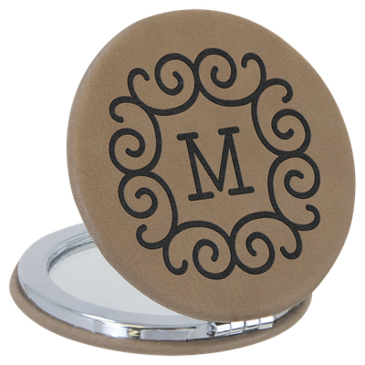 Leatherette Mirror Compact