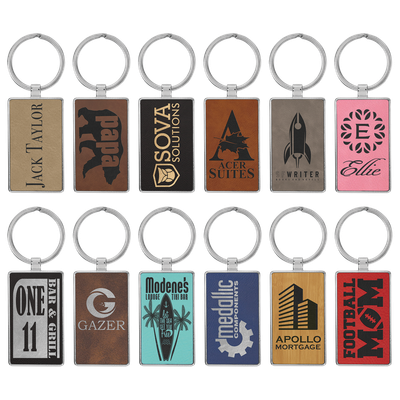 Keychains - Leatherette and Metal