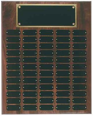 Perpetual Plaques with Solid Walnut