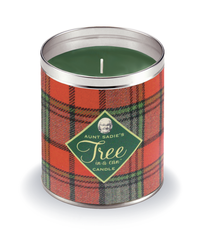 Wool Plaid Tree in a Can