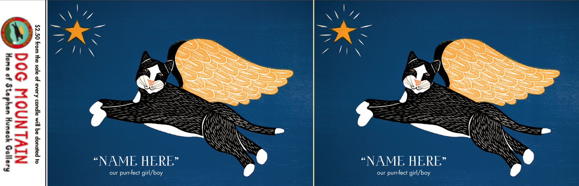 Angel Cat Remembrance Candle Stephen Huneck