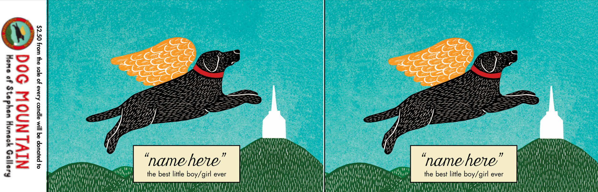 Angel Dog Remembrance Candle Stephen Huneck