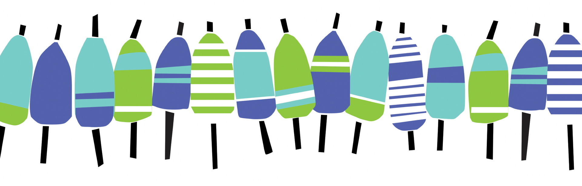 Blue & Green Buoy Line  Kate Nelligan