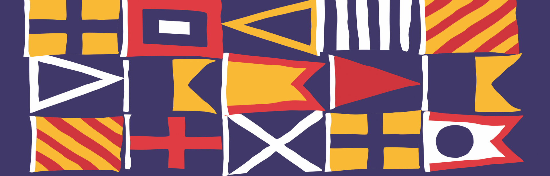 Nautical Flag Mosaic Kate Nelligan