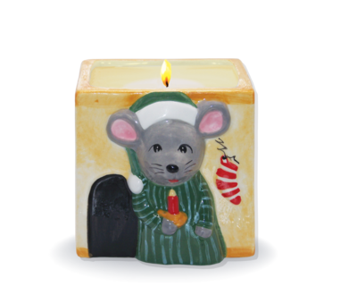 Ceramic Christmas Mouse