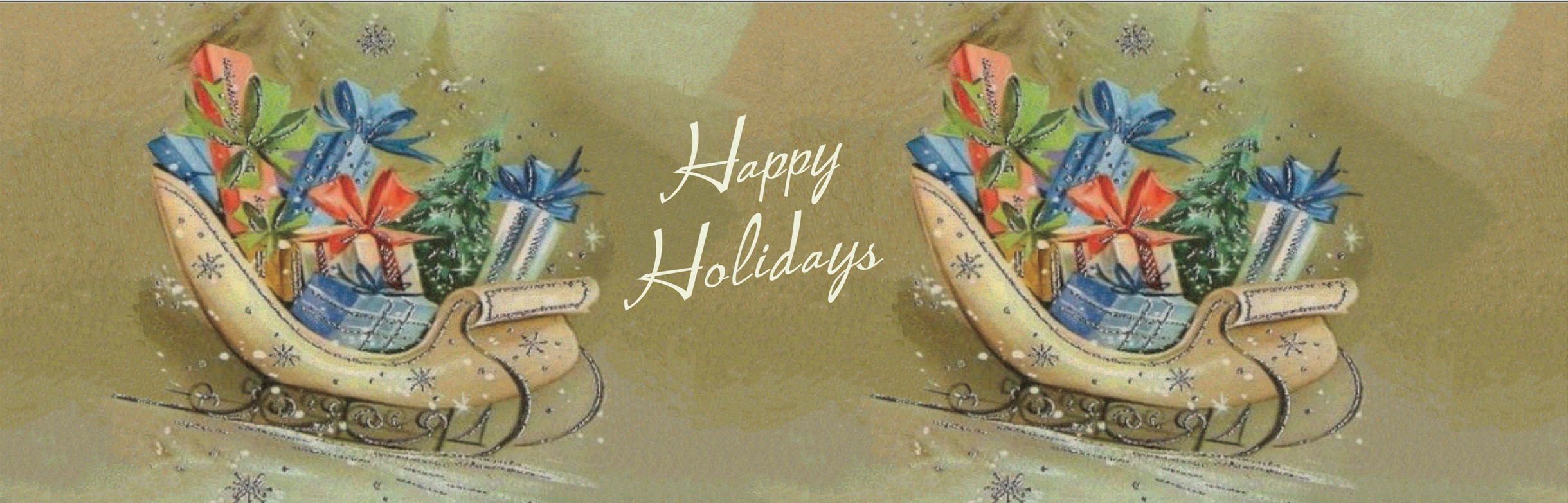 Gold Sleigh  NEW GOLD TIN