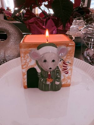 Ceramic Christmas Mouse
