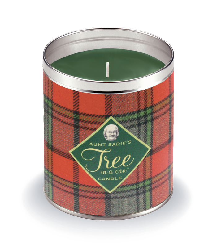 Wool Plaid Tree in a Can