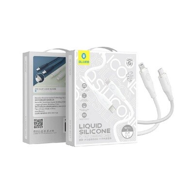 Liquid Silicone Type- C to Lightning PD Cable Blueo (6 Months Warranty)