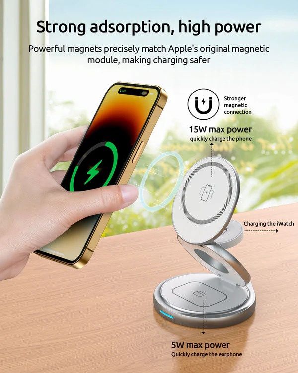 Rotating Wireless Charging Hub 6 Months Warranty