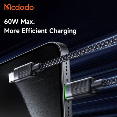 Mcdodo USB-C to USB-C 60W Magnetic Self-Winding Cable CA-200 (6 Months Warranty)