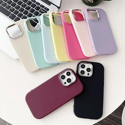 Soft Silicon Silver Lens Case