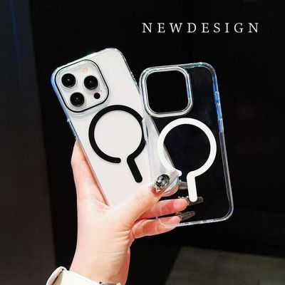 Q Magsafe Transparent Case Anti- Yellow (8 Colors)