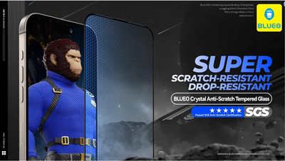 Crystal Anti Scratch Tempered Glass Blueo (KingKong)