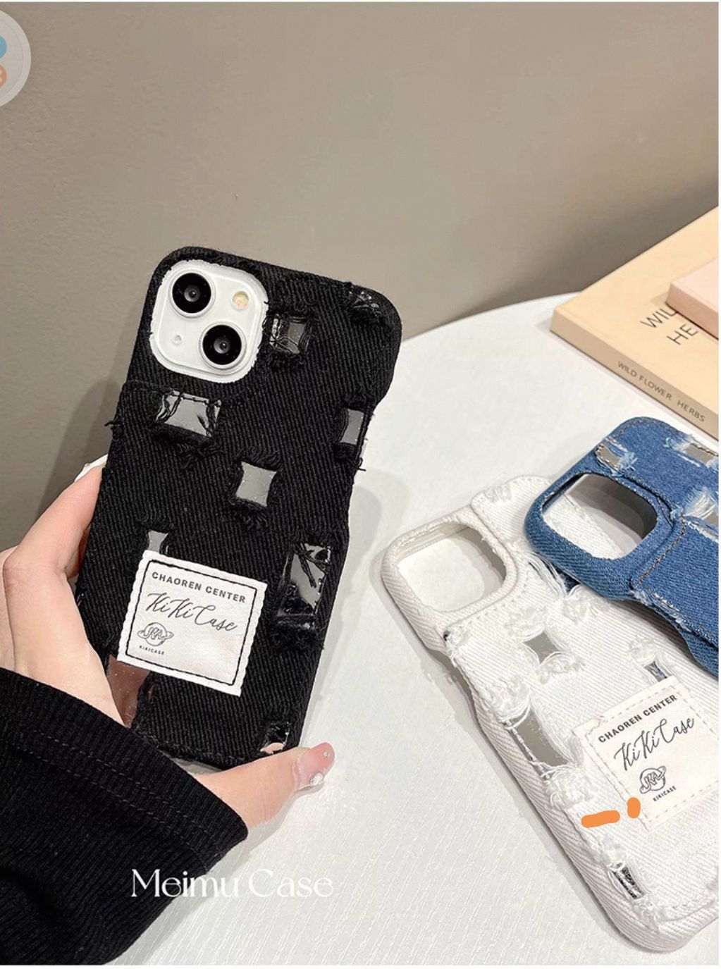 Korean Style Ripped Denim Case