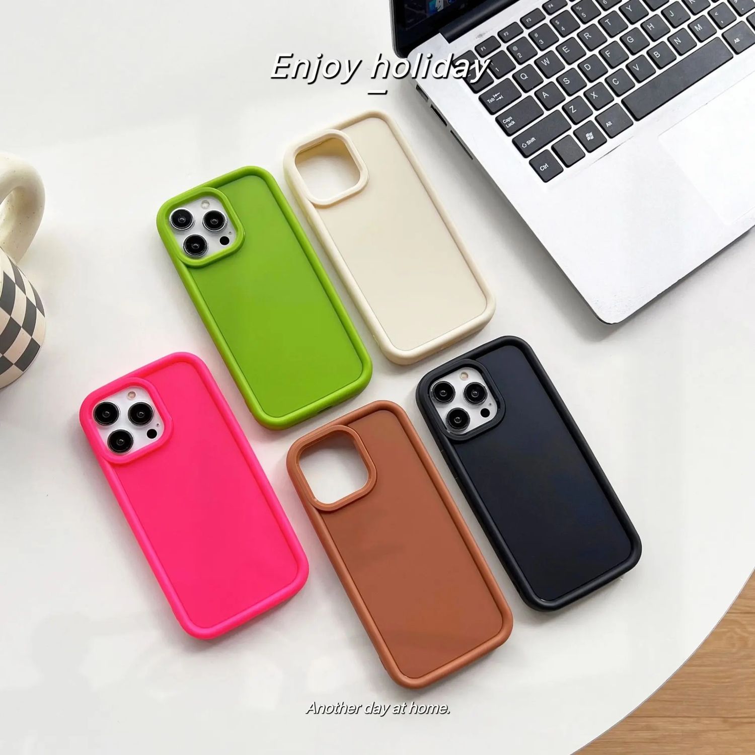 Macaron Color Liquid Silicon  Case