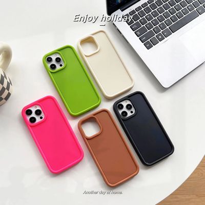 Macaron Color Liquid Silicon  Case