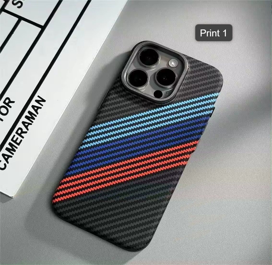 Carbon Fiber PC Magsafe (20 Designs), iPhone Model: 16 ProMax, Colour: 1