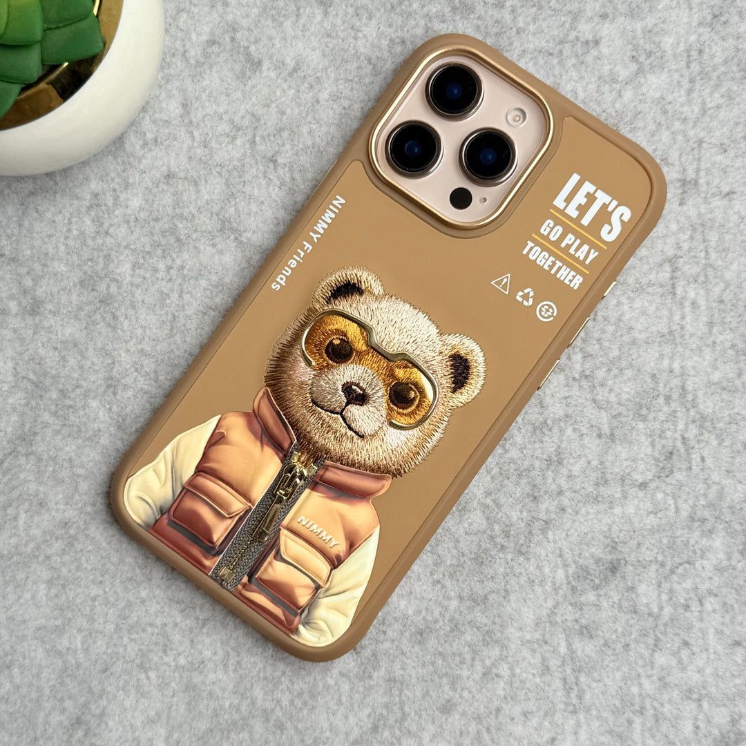 Nimmy Friends Case, PRINT: Bear (Dessert), iPhone Model: 16 ProMax