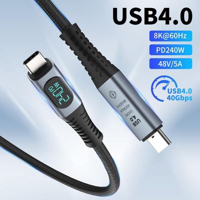 Thunderbolt C to C Cable with Display (6 Months Warranty)