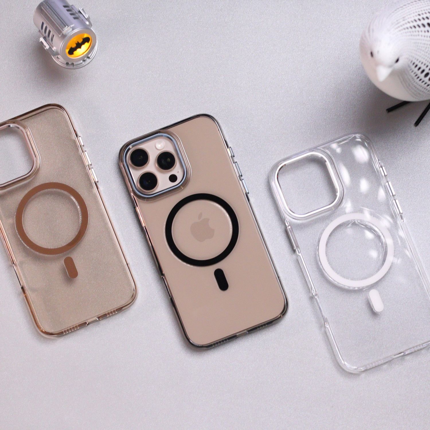Idoc Hard Transparent PC Magsafe-  Metal Key (Anti Yellow)